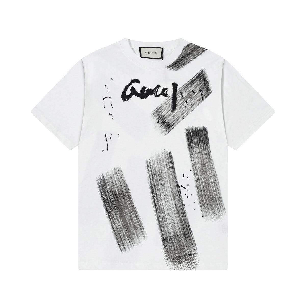 Gucci Graffiti Logo T-Shirt in Black