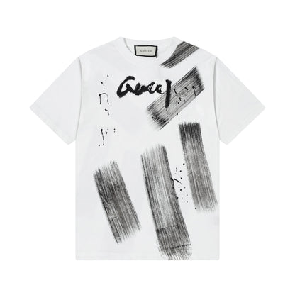 Gucci Graffiti Logo T-Shirt in Black