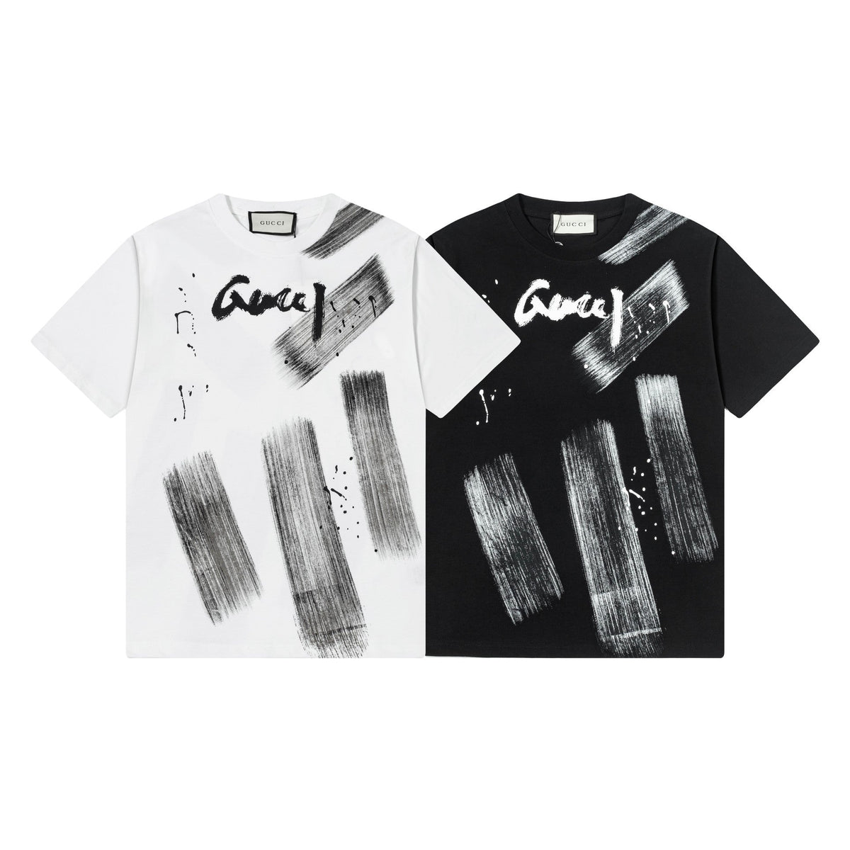 Gucci Graffiti Logo T-Shirt in Black