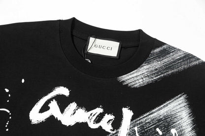 Gucci Graffiti Logo T-Shirt in Black