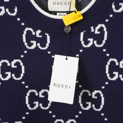 Gucci Unisex 8338 Jacquard Crewneck Sweater