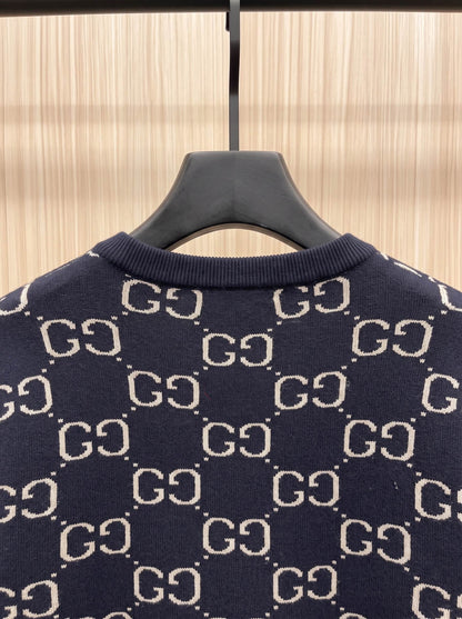 Gucci Unisex Monogram Double-G Crewneck Sweater