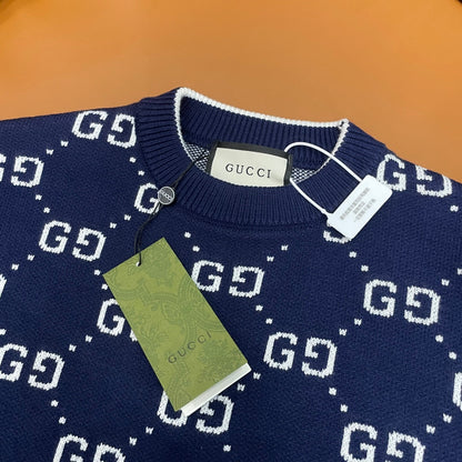 Gucci Unisex Jacquard Crewneck Sweater