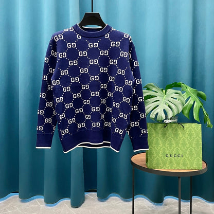 Gucci Unisex Jacquard Crewneck Sweater