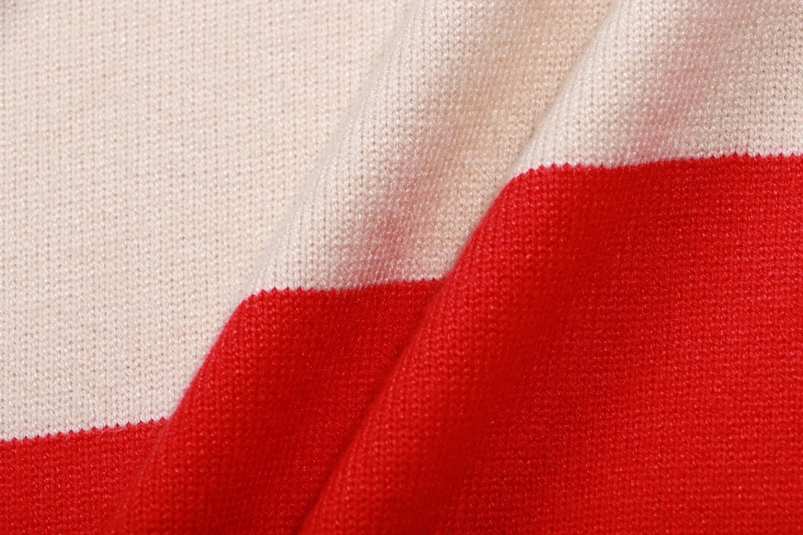 Gucci Interlocking GG Striped Polo Sweater
