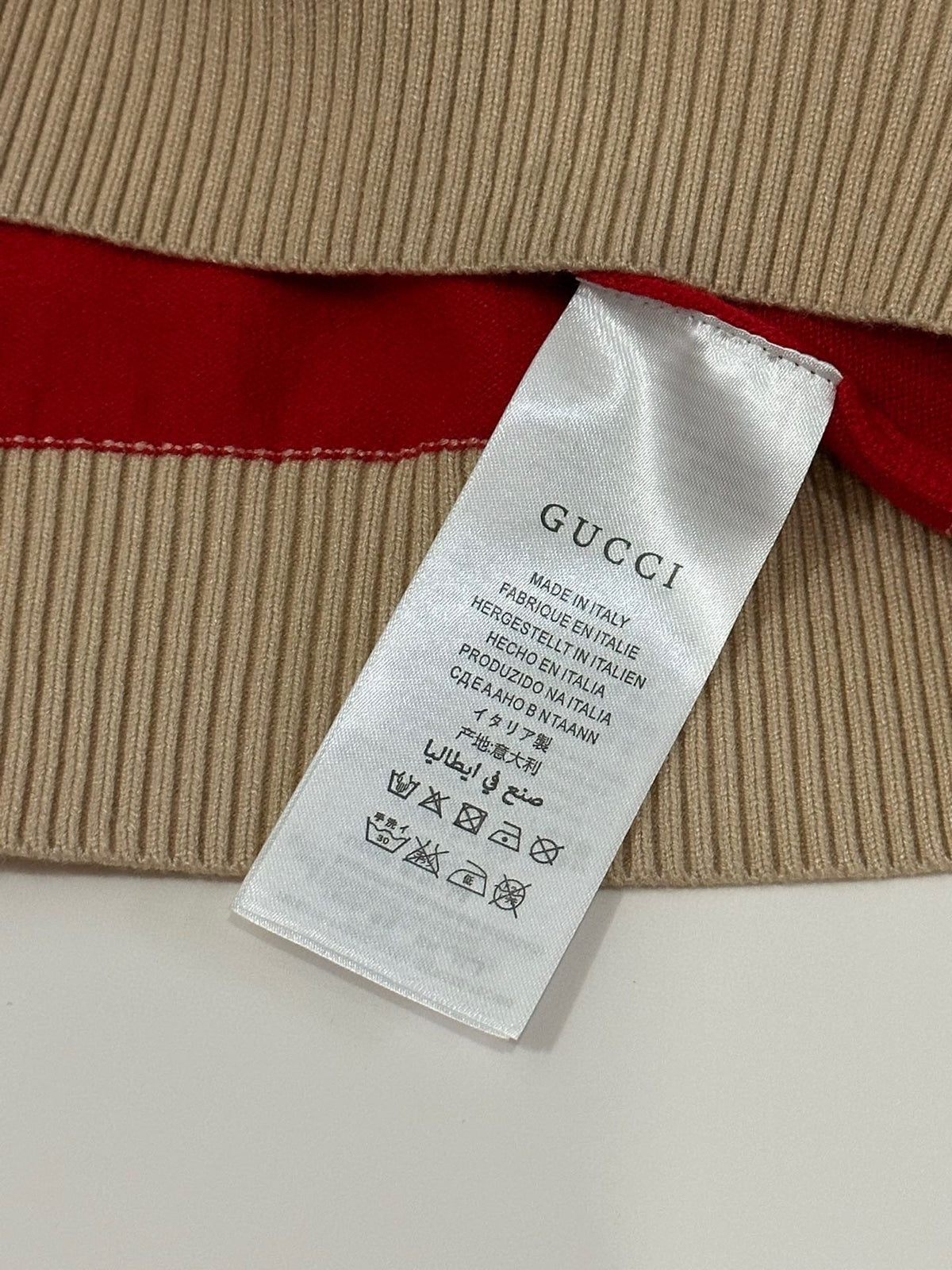 Gucci Interlocking GG Striped Polo Sweater