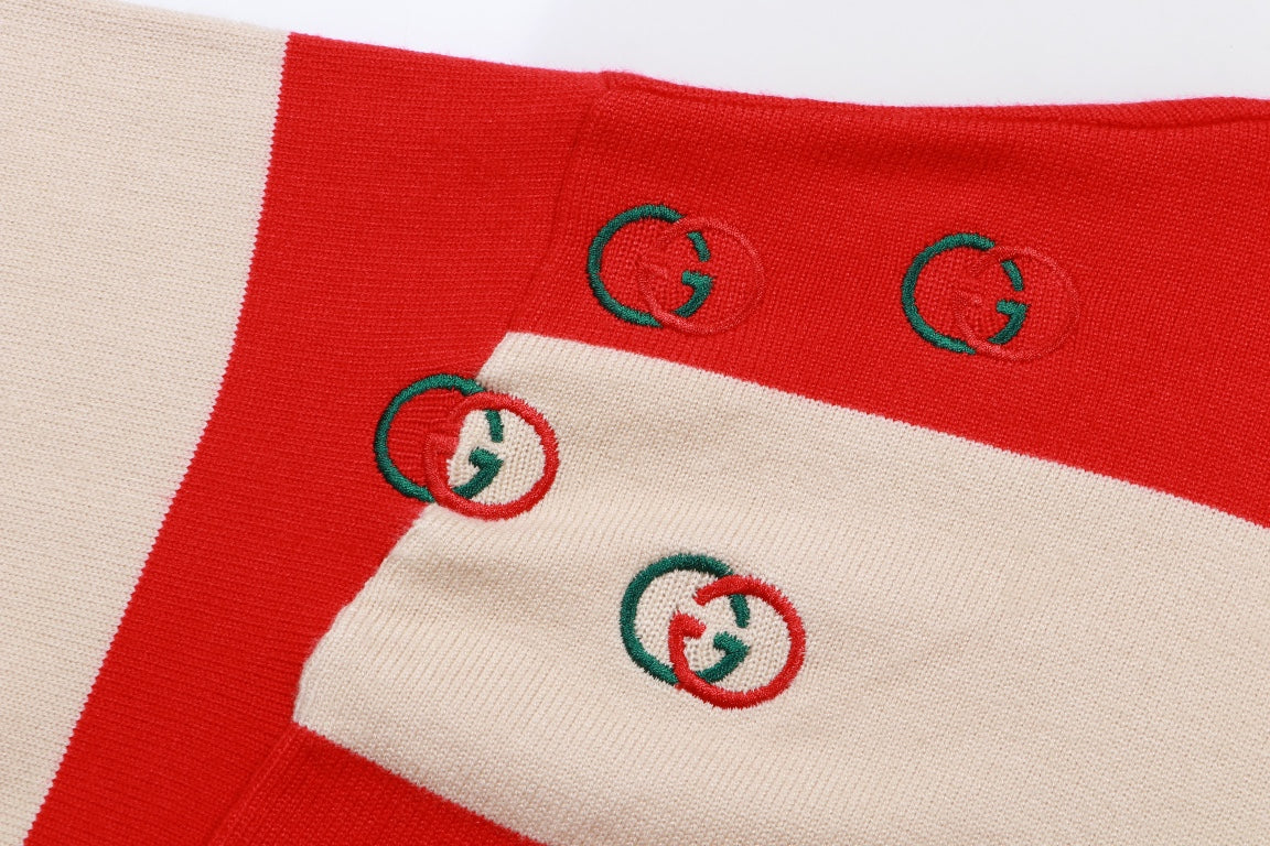 Gucci Interlocking GG Striped Polo Sweater