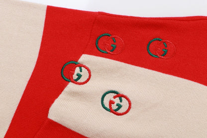 Gucci Interlocking GG Striped Polo Sweater