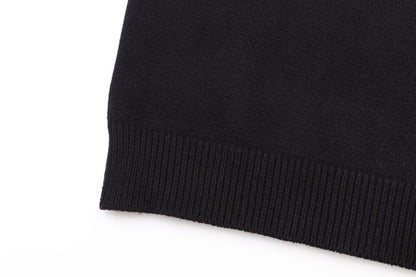 Gucci Striped Bee Embroidered Oversized V-Neck Sweater
