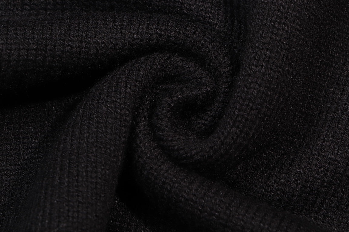 Gucci Striped Bee Embroidered Oversized V-Neck Sweater
