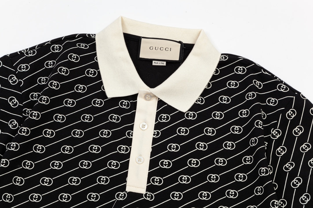 Gucci Double G Polo Shirt in Black
