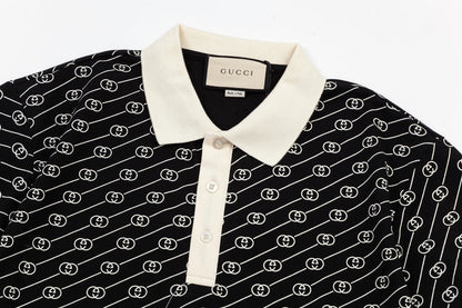 Gucci Double G Polo Shirt in Black