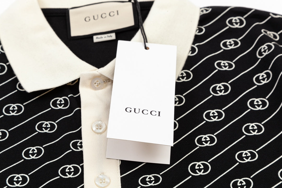 Gucci Double G Polo Shirt in Black
