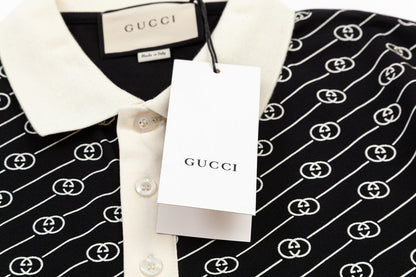 Gucci Double G Polo Shirt in Black