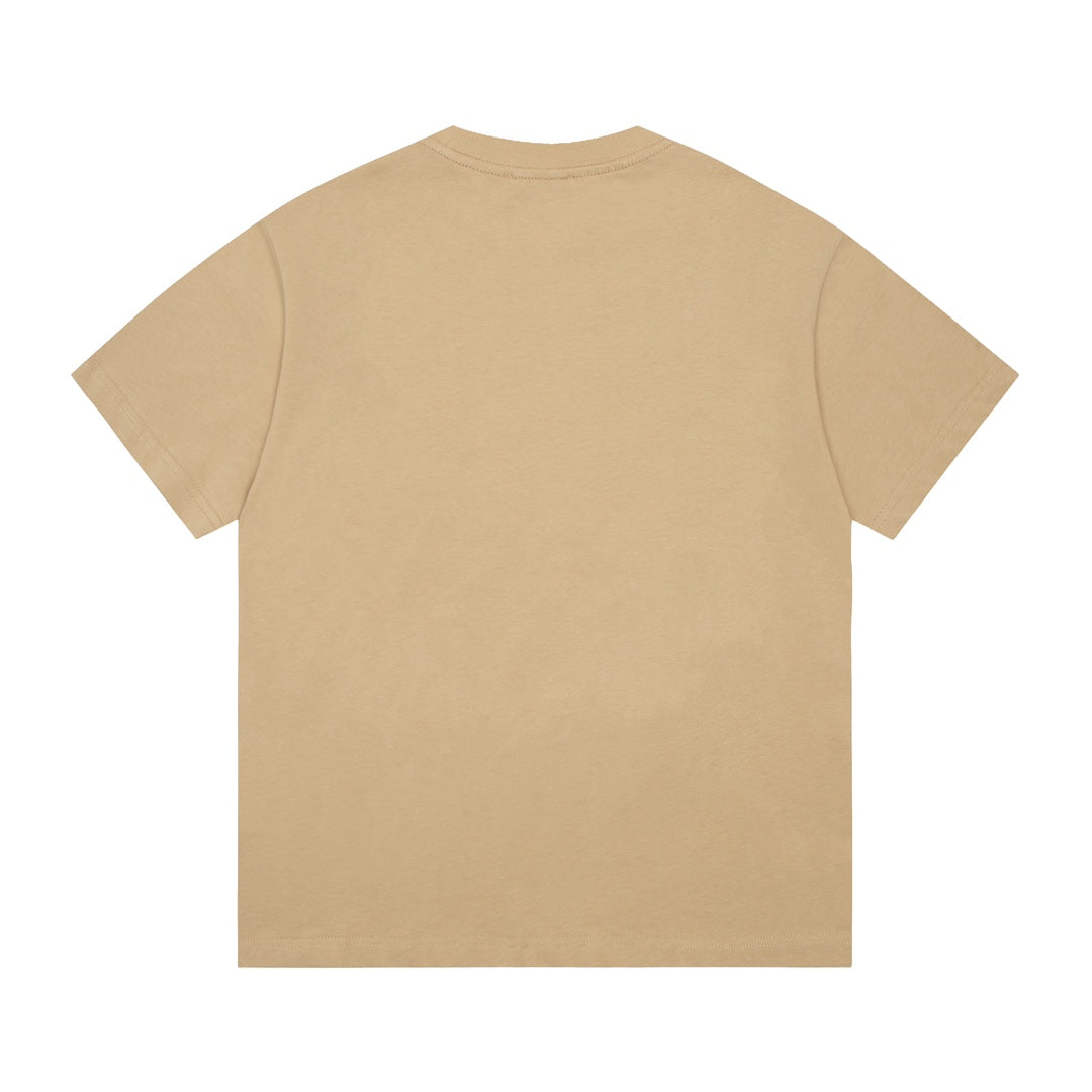 Gucci Signature T-Shirt in White & Khaki