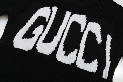 Gucci Logo Print Graphic Sweater