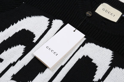 Gucci Logo Print Graphic Sweater