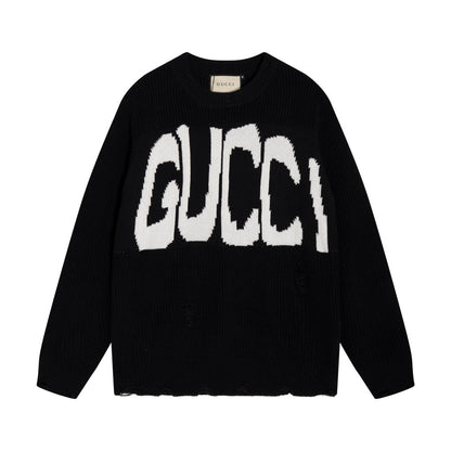 Gucci Logo Print Graphic Sweater