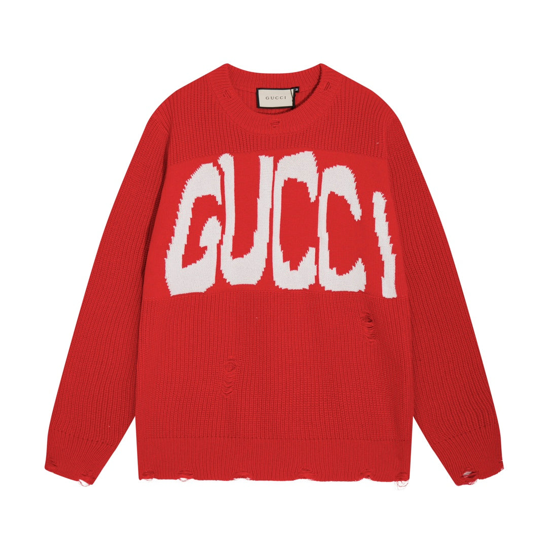 Gucci Logo Print Graphic Sweater