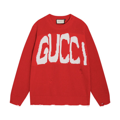 Gucci Logo Print Graphic Sweater