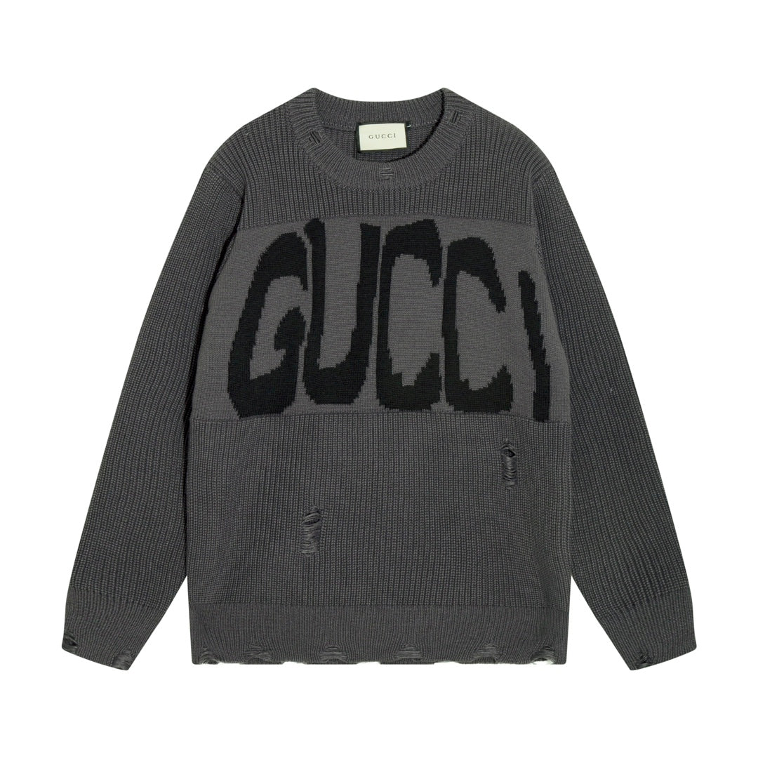 Gucci Logo Print Graphic Sweater
