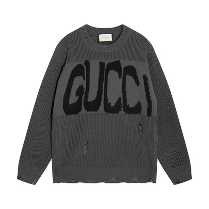Gucci Logo Print Graphic Sweater