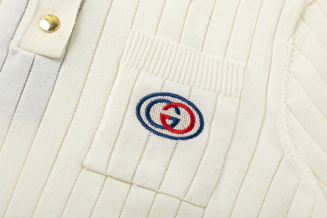 Gucci Embroidered Polo Shirt
