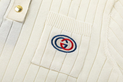 Gucci Embroidered Polo Shirt