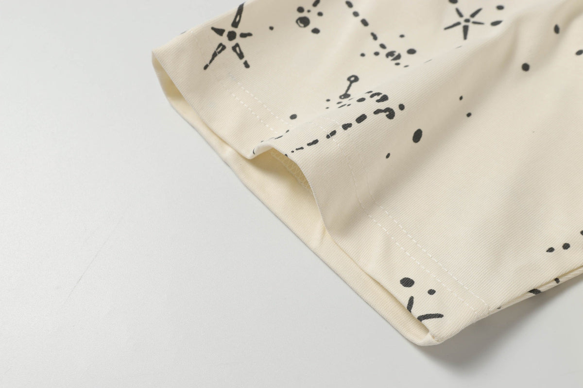 Gucci Cosmogonie Star Print T-Shirt in Beige & Blue