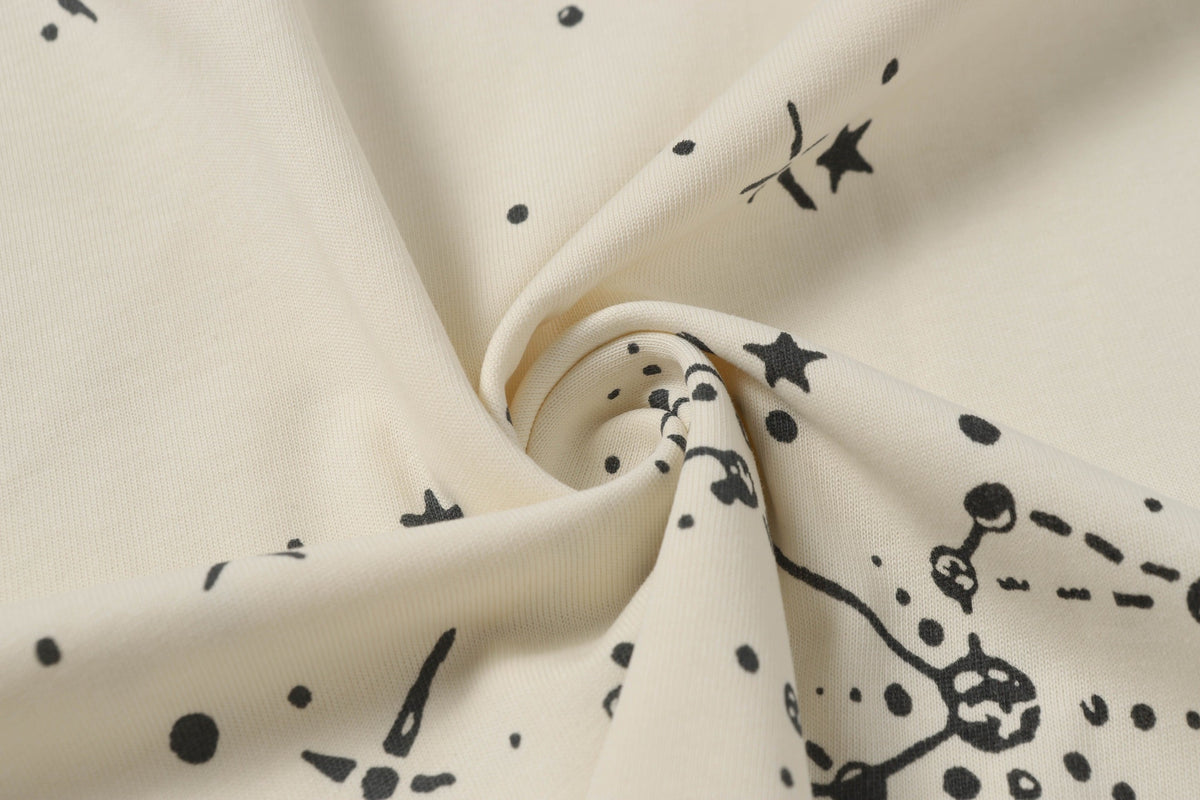 Gucci Cosmogonie Star Print T-Shirt in Beige & Blue