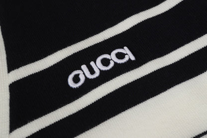Gucci Unisex Embroidered Striped Cardigan