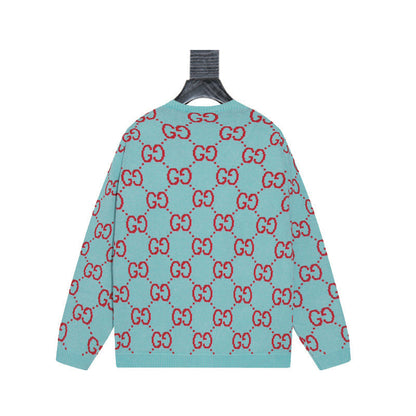 Gucci Unisex Double-G Jacquard Cardigan
