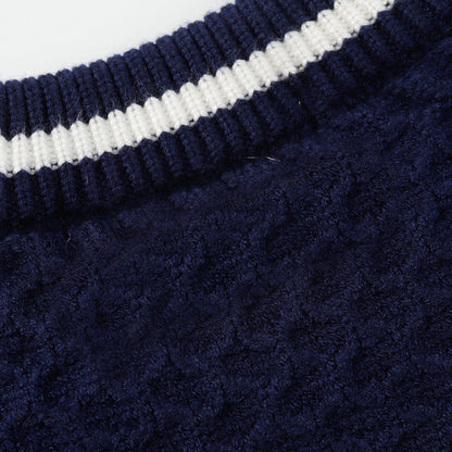 Gucci Unisex Open-Knit Striped Crewneck Sweater