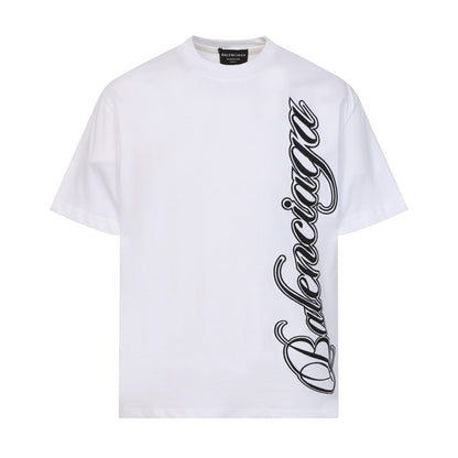Balenciaga Vertical Script Logo T-Shirt in 4 Colors