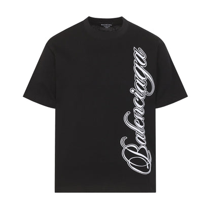Balenciaga Vertical Script Logo T-Shirt in 4 Colors
