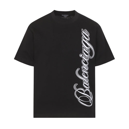 Balenciaga Vertical Script Logo T-Shirt in 4 Colors