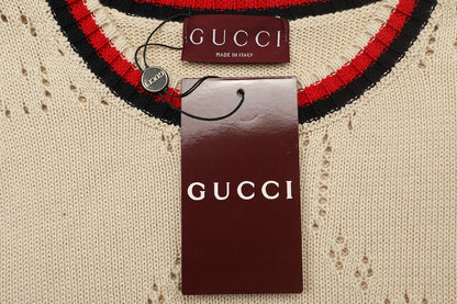 Gucci Unisex Open-Knit Crewneck Sweater