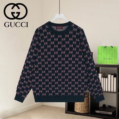Gucci Unisex Jacquard Crewneck Sweater