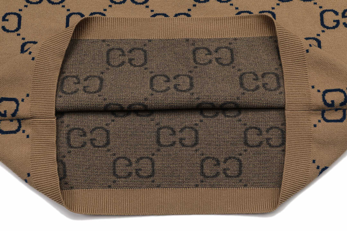 Gucci Unisex Monogram Double-G Jacquard Crewneck Sweater