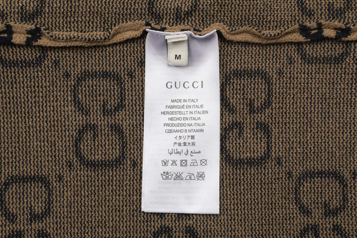 Gucci Unisex Monogram Double-G Jacquard Crewneck Sweater
