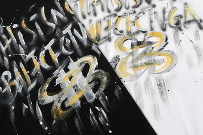 Balenciaga This Is Not Graffiti BB T-Shirt in Black & White