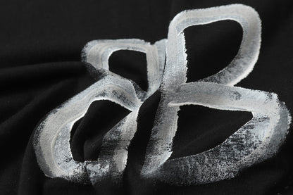 Balenciaga Marble BB Back Print T-Shirt in Black & White