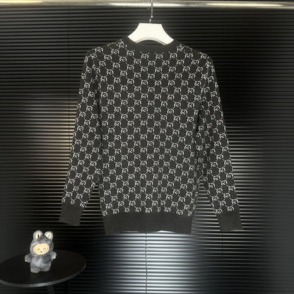 Gucci Unisex Double-G Jacquard Crewneck Sweater